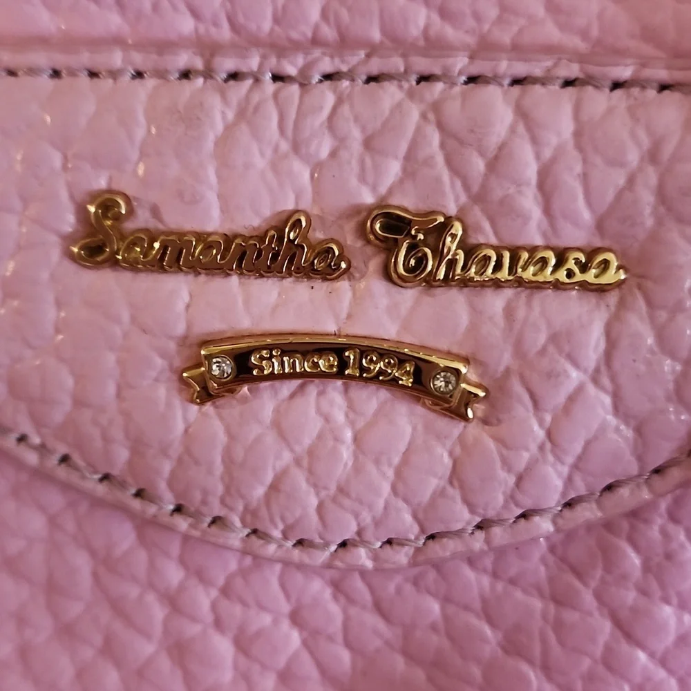 Excellent used condition samantha thavasa pink studded tote see pics for callout - Picture 2 of 12